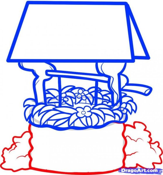 Колодец карандашом