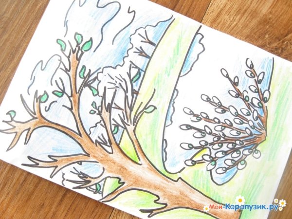 Весна рисунок