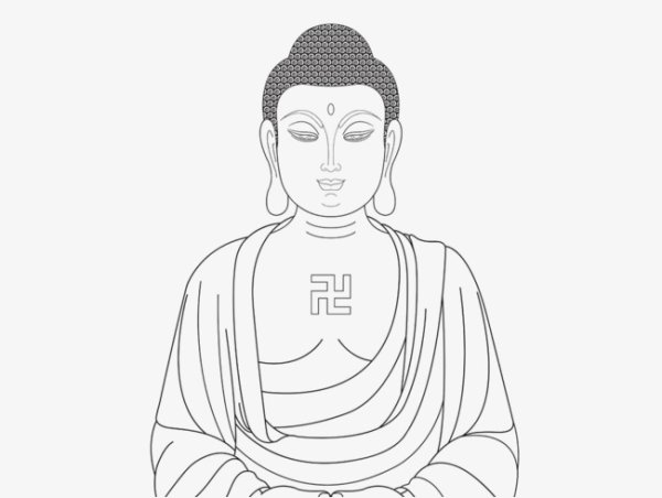 Будда Шакьямуни вектор