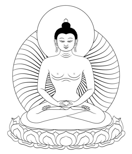 Буддизм карандашом