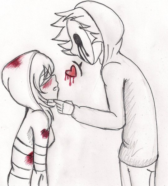 Раскраска крипипаста Джефф убийца