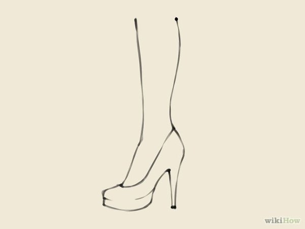 Ноги для рисования на каблуках