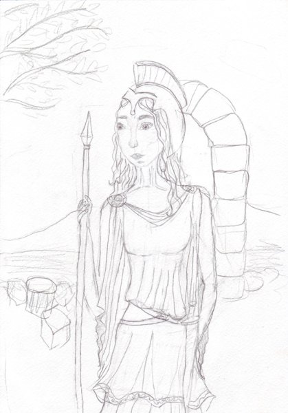 Рисунок Богини Афины