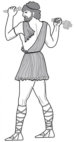 Нарисовать Бога Гефеста