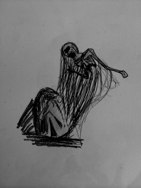 Депрессивные рисунки карандашом