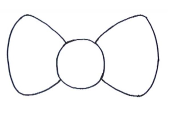 Бантик нарисовать легко