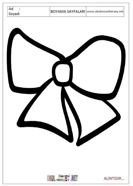 Бантики для рисования детям