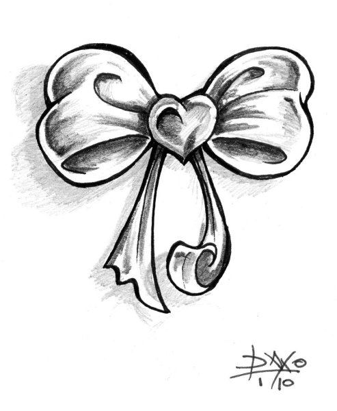 Бантик рисунок