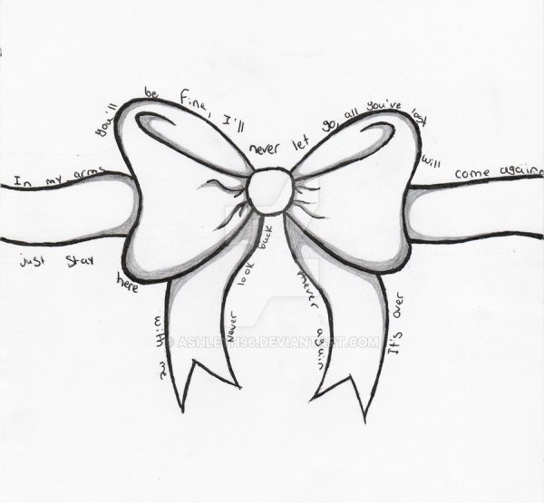 Бантик карандашом
