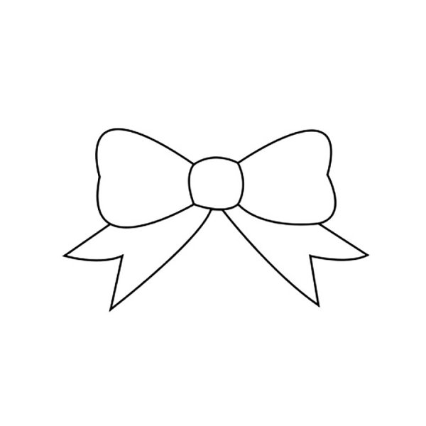 Бантик раскраска для детей