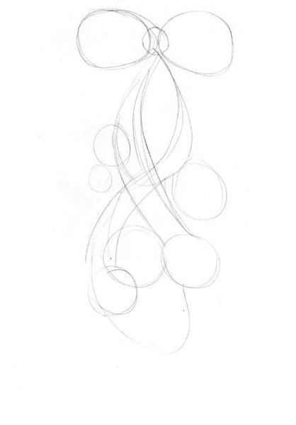 Бантик поэтапно рисовать