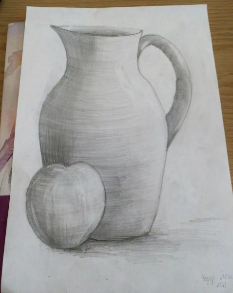 Натюрморт штриховка