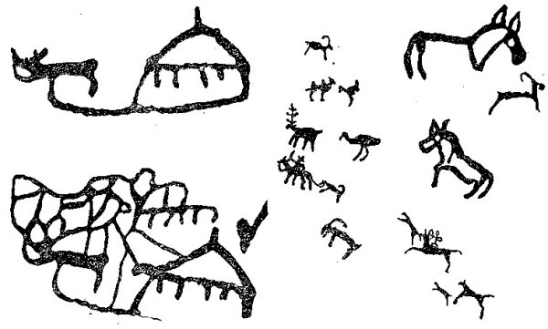 Наскальные рисунки тюрков