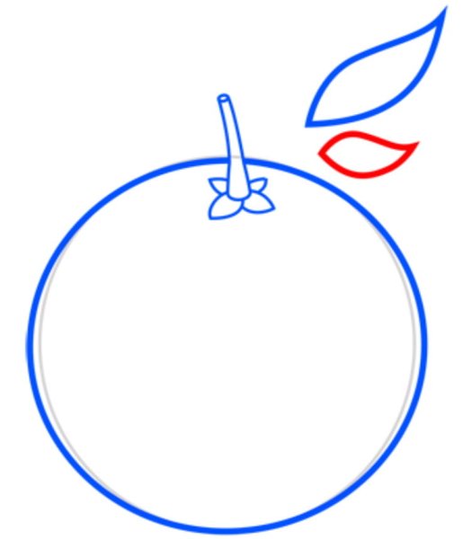 Как нарисовать апельсин