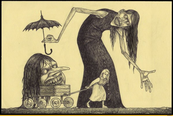 Страшные рисунки карандашом