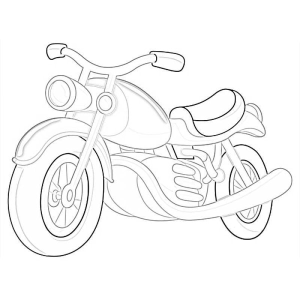 Нарисовать мотоцикл