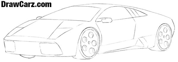 Ламборджини Хуракан Влада а4 рисунок
