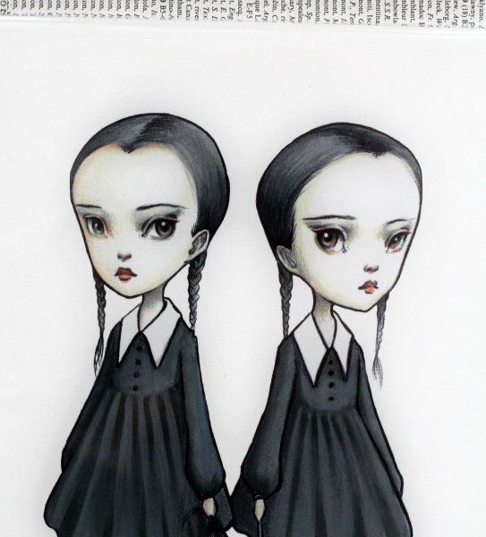 Венсдей Аддамс арт взрослая