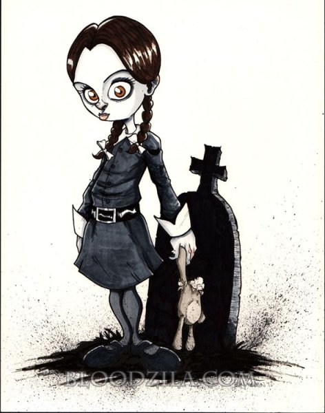 Семейка Аддамс мультфильм Уэнсдей