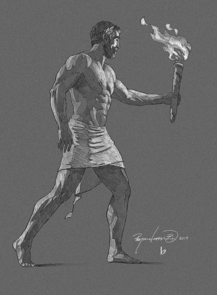 Человек факел