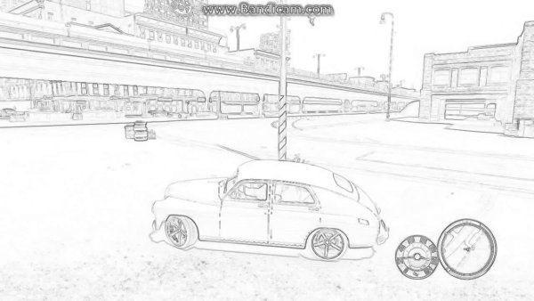 Раскраска ГТА машины