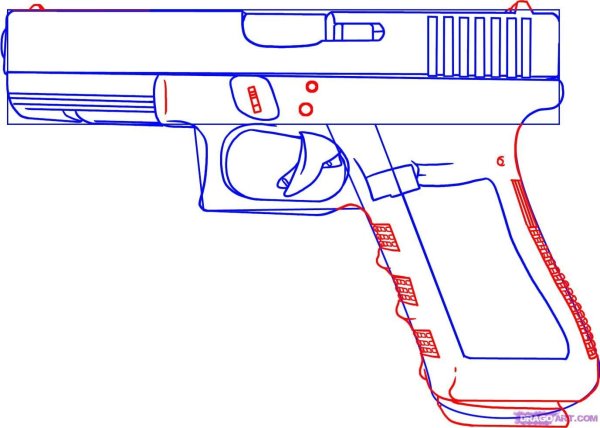 Нарисовать пистолет