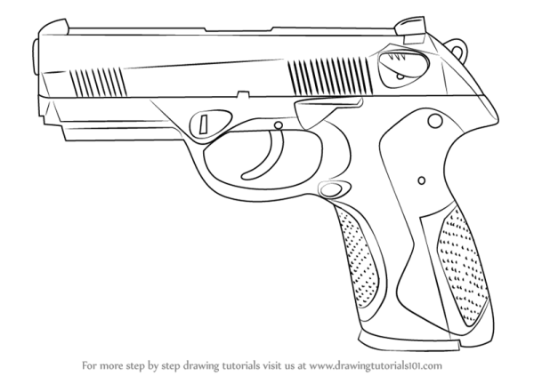 Нарисовать пистолет