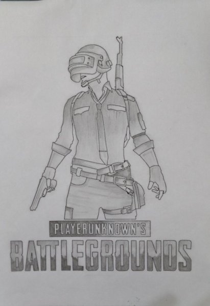 Рисунки ПАБГА карандашом