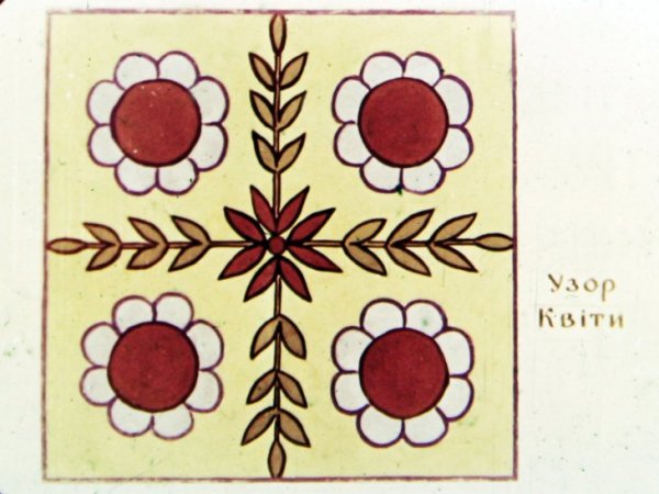 Узор в квадрате для рисования