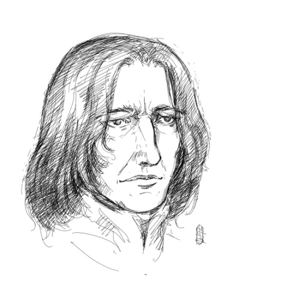 Профессор Снейп карандашом