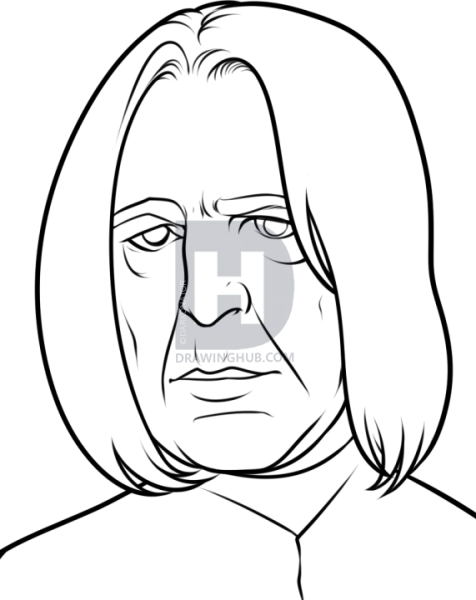 Северус Снейп срисовать