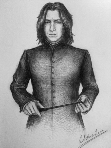 Снейп портрет Гарри Поттер