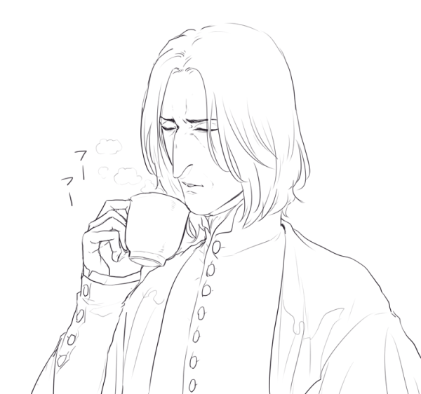 Северус Снейп аниме скетч