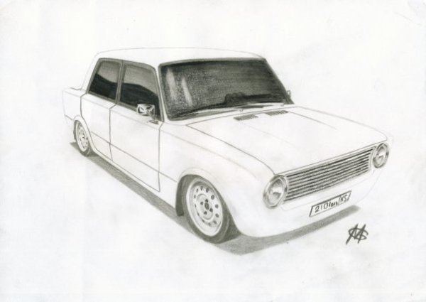 Рисунки машин ВАЗ 2107
