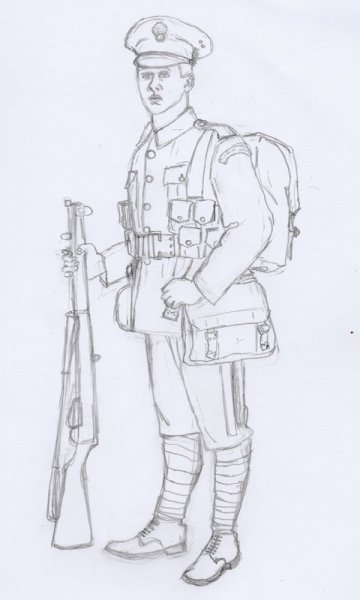 Солдат для срисовки