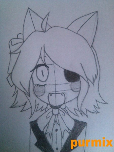 ФНАФ аниме для срисовки