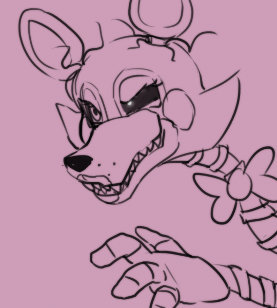 ФНАФ для срисовки Фокси