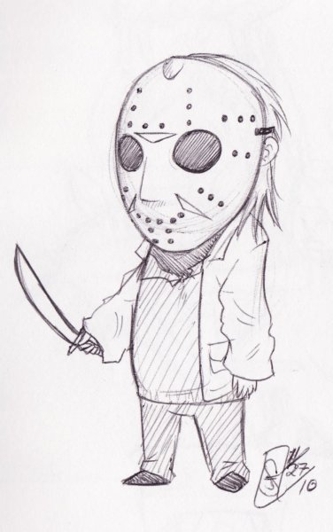 Джейсон Вурхис рисунок