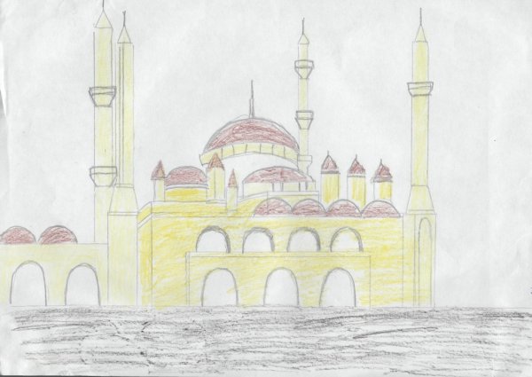 Тадж Махал рисунок 4 класс