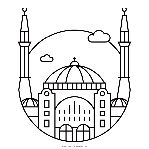 Достопримечательности Турции рисунок