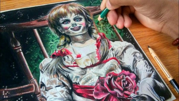 Аннабель кукла рисунок