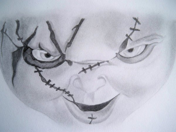 Проклятие Аннабель кукла рисунок