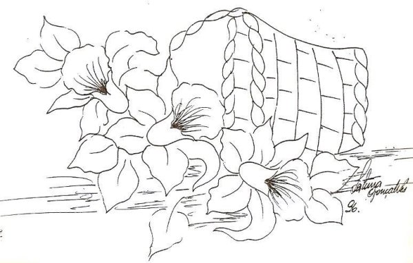 Эскиз для гобелена черно белый