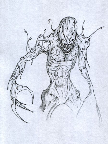Эскиз Веном и Карнаж