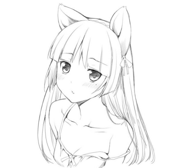 Аниме рисунки карандашом