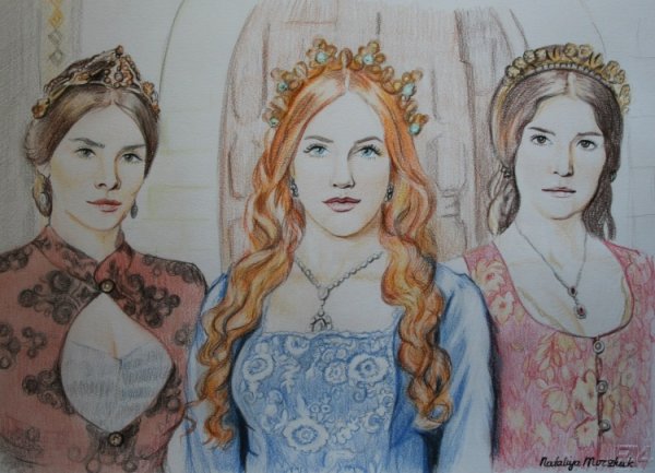 Хюррем Султан карандашом
