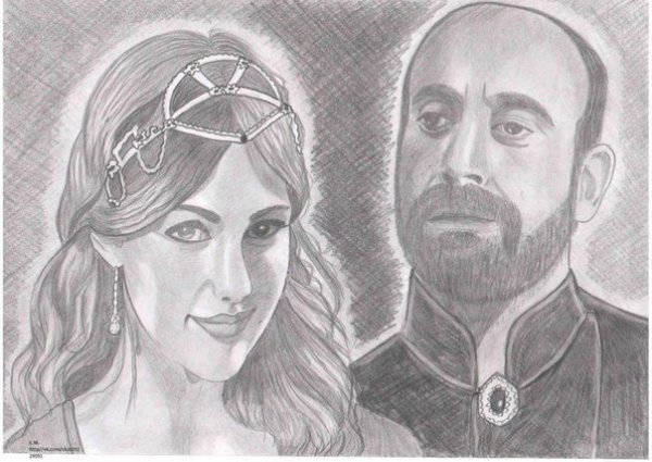 Портрет Хюррем великолепный век