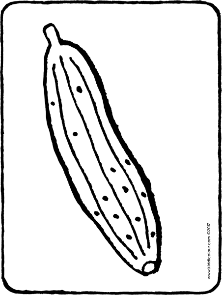 Огурец раскраска