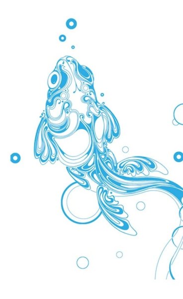 Графический рисунок Водолей