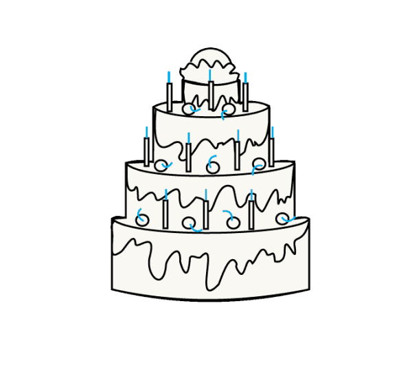 Эскиз торта